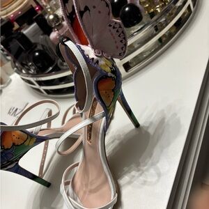 Sophia Webster Multicolor Butterfly Heels